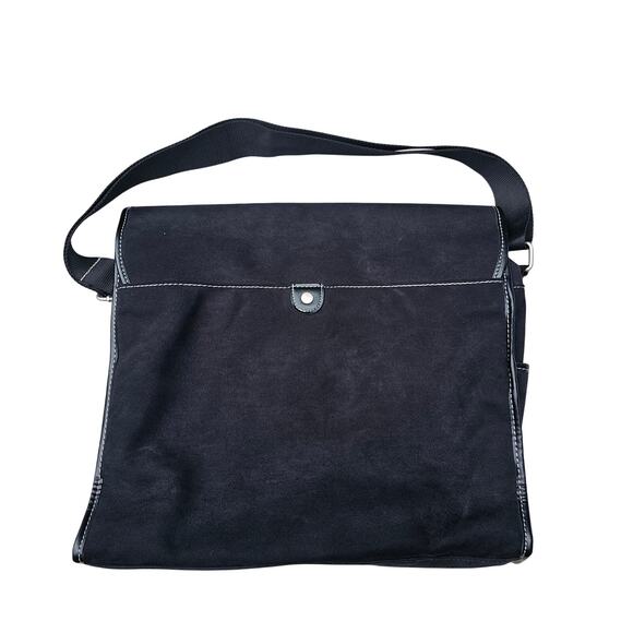 Kenneth Cole New York Messenger Laptop Briefcase Bag Black Large Adj Strap - Picture 2 of 10